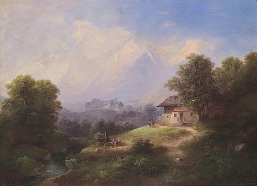 Franz Barbarini, Landschap in Südtirol, 1868