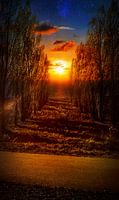 Sonnenuntergang bei Nacht