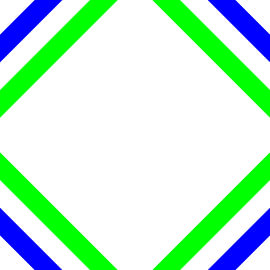 No Crossing | CutOuts | Color 2 of 3 | Permutation 5 of 6