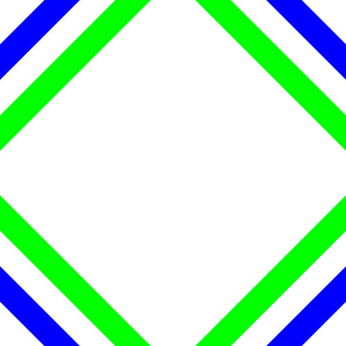 No Crossing | CutOuts | Color 2 of 3 | Permutation 5 of 6