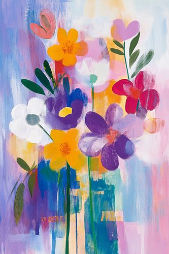 Kleurrijk boeket bloemen