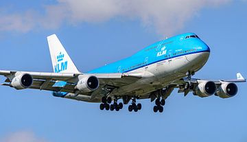 KLM Boeing 747-400 bei der Landung "Stadt Shanghai". von Jaap van den Berg