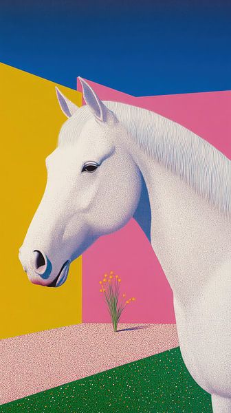 Horses Art Poster by ByNoukk