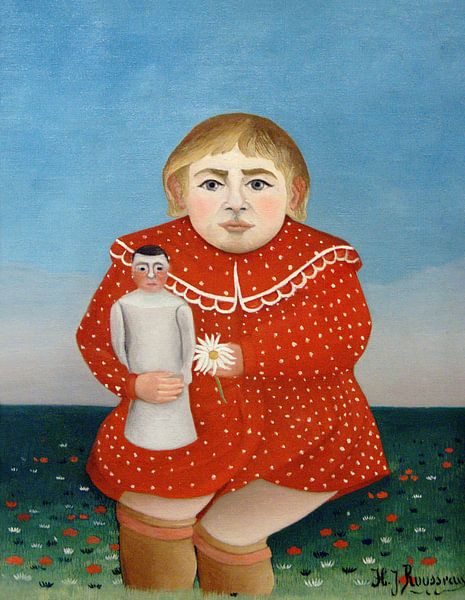 L'enfant avec poupée d'Henri Rousseau (1906) par Studio POPPY
