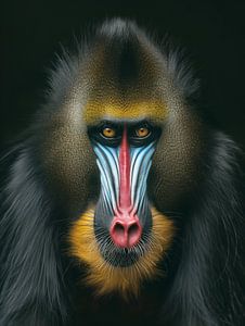 Porträt eines Mandrills