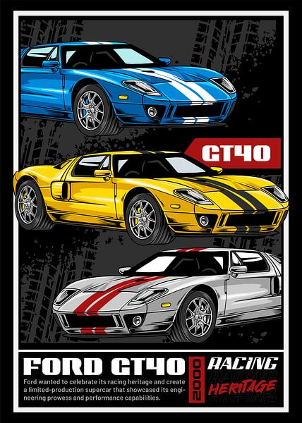 Ford GT40 Super Car by Adam Khabibi