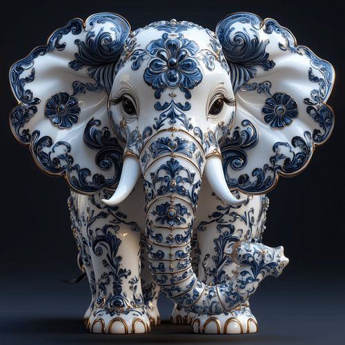 Dieren van porcelein