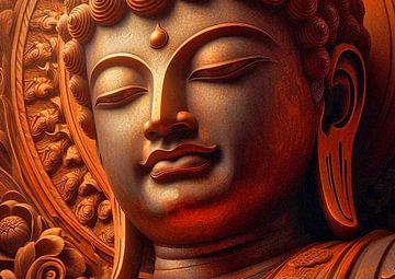 Boeddha in Terracotta. van Ineke de Rijk