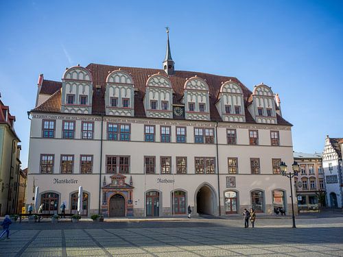 Naumburg - Stadhuis op het marktplein