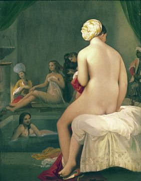 Baigneur nu dans le harem, Jean Auguste Dominique Ingres - 1828 sur Atelier Liesjes