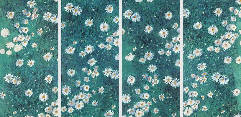 Bed of Daisies, Gustave Caillebotte by Masterful Masters