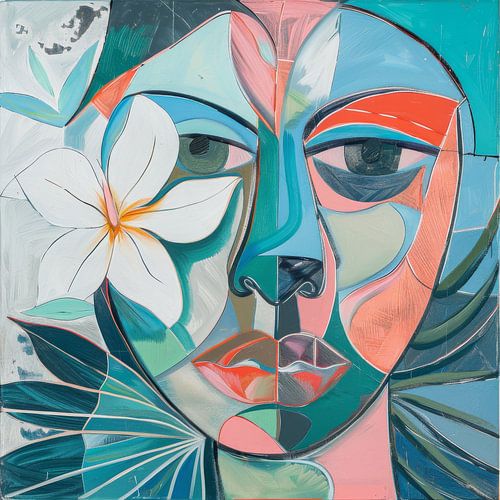 Mevrouw Kubistische Kunst