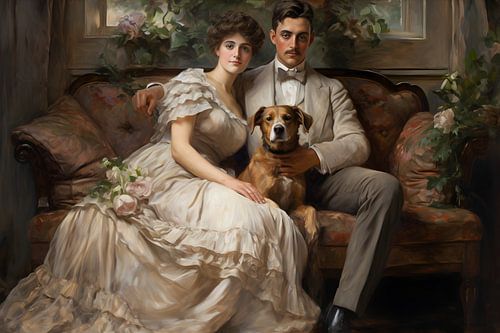 Couple avec chien