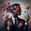 Man with flowers by Bernhard Karssies thumbnail