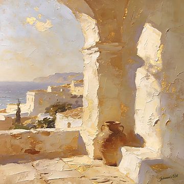 Amphore sous le soleil de l'après-midi sur Johannas Art Creations