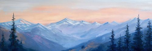 Avondschijn op de Bergkammen