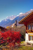 Swiss landscape.