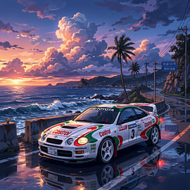Toyota Celica GT-Four Castrol JDM-sportwagen van The Deeper Way