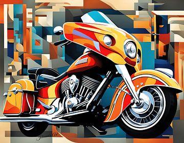 Abstract Art Illustration - Motoren 4 van Johanna's Art