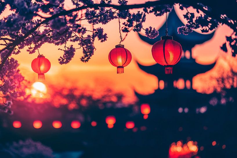 Ambiance de soirée chinoise par Poster Art Shop