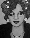 Portrait in black and white van Lucienne van Leijen thumbnail