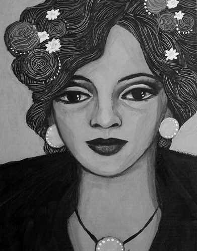 La beauté en noir et blanc