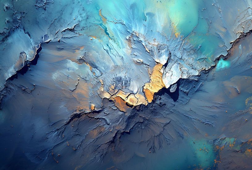 Blick nach unten auf den Ozean von fernlichtsicht