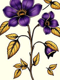 Botanisches Blatt von Ini Rendybovi