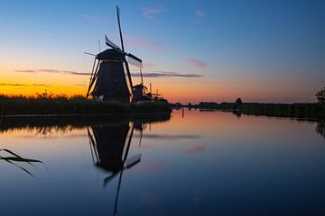 Die Windmühlen von Kinderdijk, Niederlande von Gert Hilbink