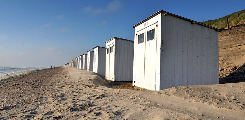 Strandhuisjes Texel van Ronald Timmer