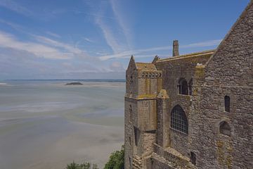 View of the bay from Mont Saint Michel by Danny Vandebosch