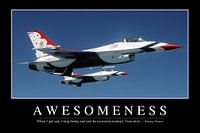 STK107231M-Awesomeness: Inspirerende Quote en Motiverende Poster