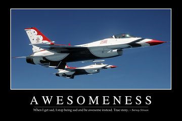 STK107231M-Awesomeness: Inspirational Quote and Motivational Poster by Stocktrek Images