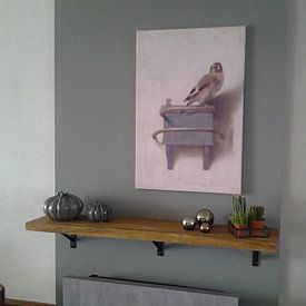 Klantfoto: Het puttertje, Carel Fabritius, op canvas
