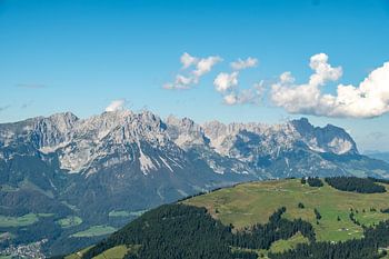 Panorama of the Kaiser Mountains