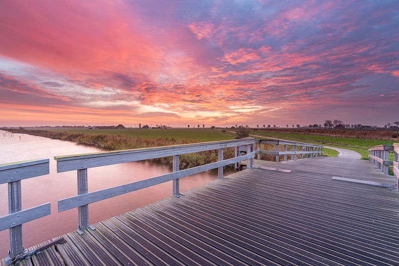 Sunrise over the bridge by Timothy Ricketts