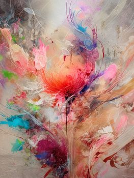 Tulip explosion Abstract