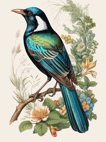 Elegant Blue Bird by Rizal Azhari