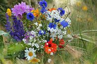 Wilde bloemen in een zomer weide van Tanja Riedel thumbnail