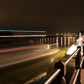Nachtfotografie aan de IJssel bij Deventer van Berly Damman
