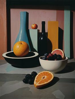 Still life with the blue bottle