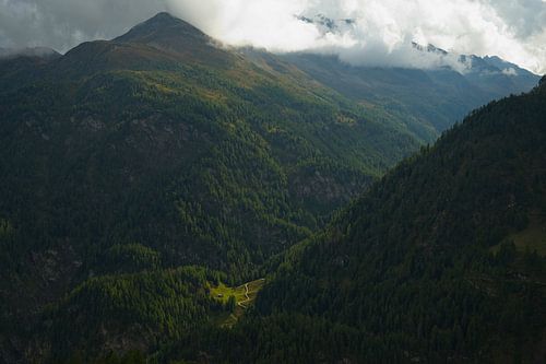 Landscape along the Grossglockner High Alpine Road