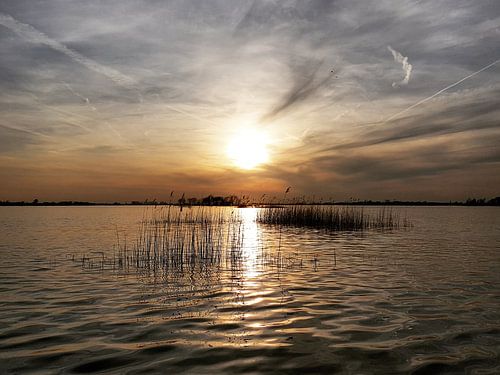 Zonsondergang op Loosdrecht