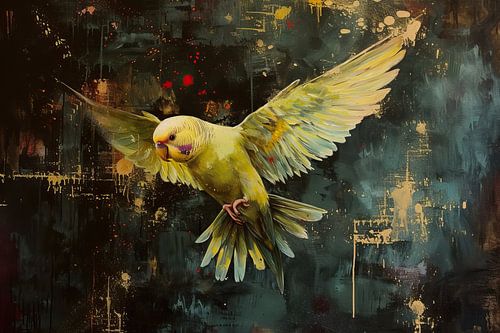 Dérive de plumes néon