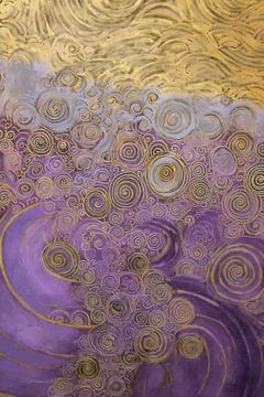 Goldene und violette Wirbel von Whale & Sons