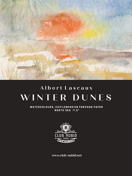 Albert Lascaux &quot;Winter in the Dunes&quot; Watercolours, North Sea -7,5°, 2011 by Albert Lascaux