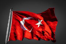 Turkse vlag van Oguz Özdemir
