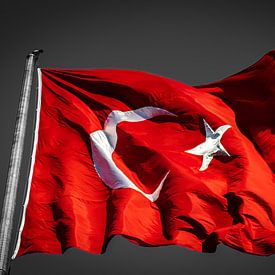 Turkse vlag van Oguz Özdemir