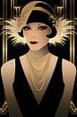 Art Deco charm in black and gold #4 by Skyfall thumbnail