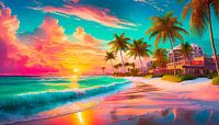 Miami Beach in Vintage van Mustafa Kurnaz thumbnail